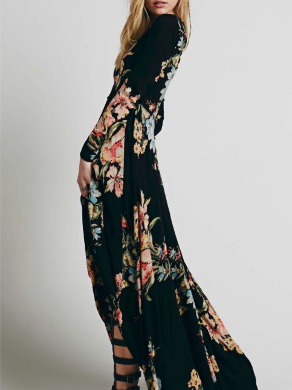 Free People First Kiss Floral Maxi Dress NWOT - Picture 3 of 14